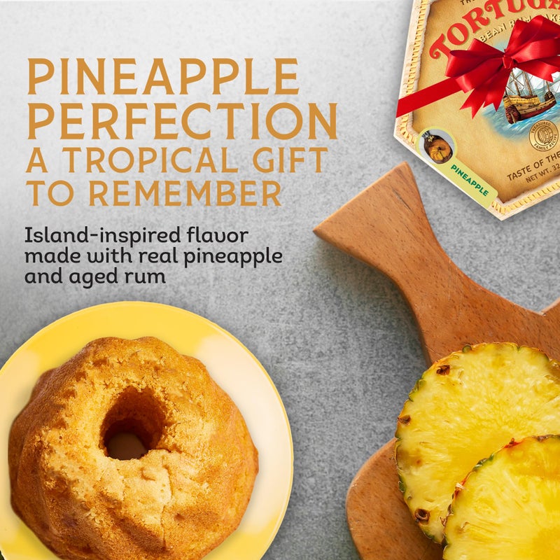 TORTUGA Caribbean Pineapple Rum Cake - 16 oz Caribbean Pineapple Rum Cakes - The Perfect Premium Gourmet Gift for Stocking Stuffers, Gift Baskets, and Christmas Gifts - Great Snack Cakes for Delivery - Image 2